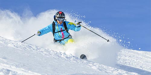 Englisch lernen Skiläufer